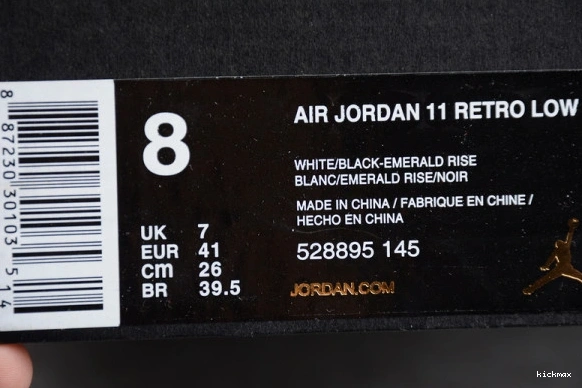 528895-145  Low 11 528895-145 Retro Jordan 'Emerald' AIR 0524